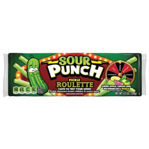 Sour Punch King Size Pickle Roulette 4.5oz 12ct